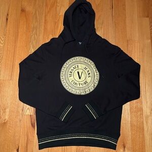 Versace Gold Medallion Logo Hoodie, NWOT